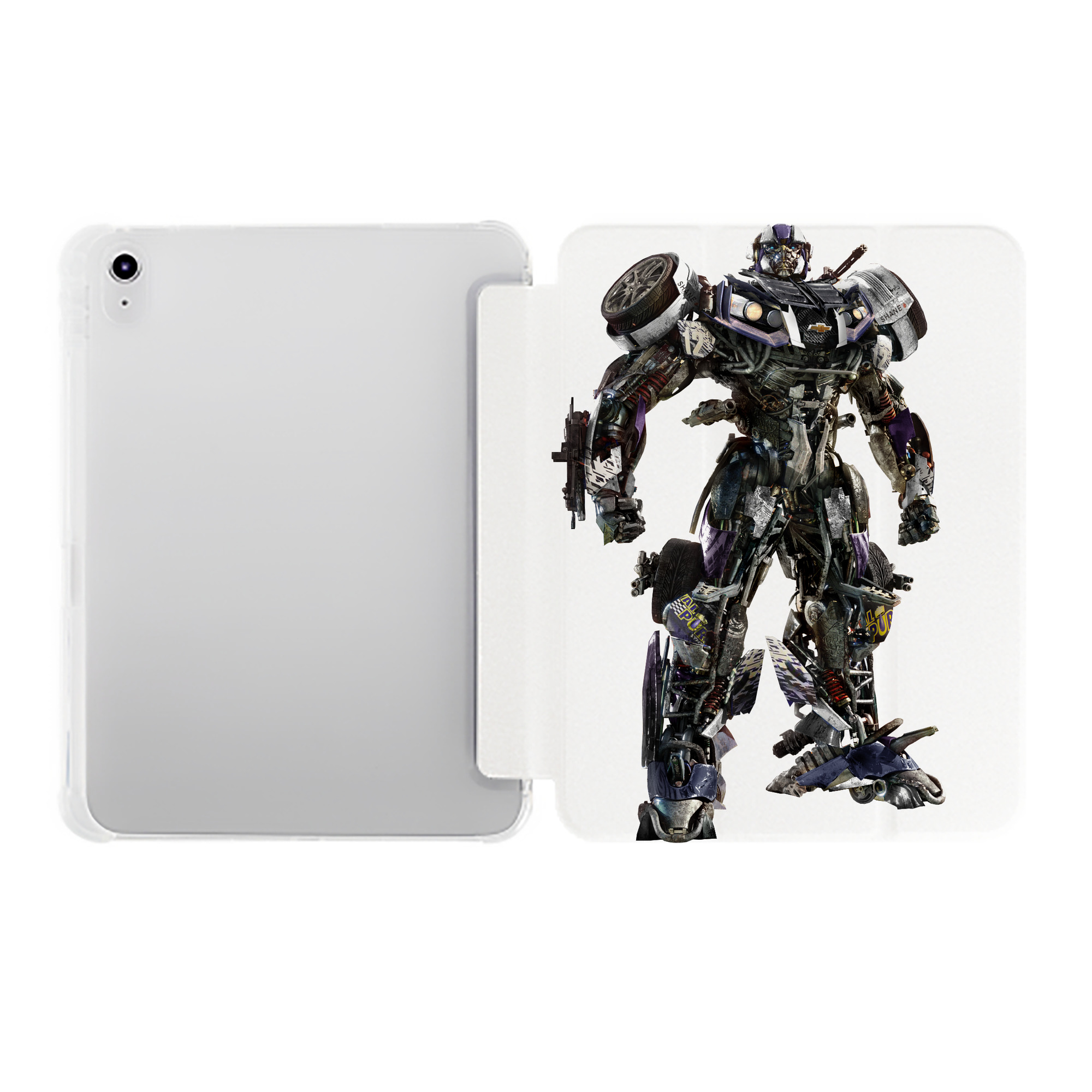 （画像用）  IPad ケース ペン収納付き 三つ折りスタンド PUレザー×シリコン 対応機種9.5/10.5/10.9インチ